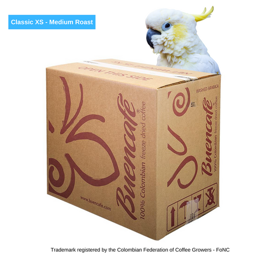 Buencafe Freeze dried coffee Wholesale box 25kg Classic XS Medium roast