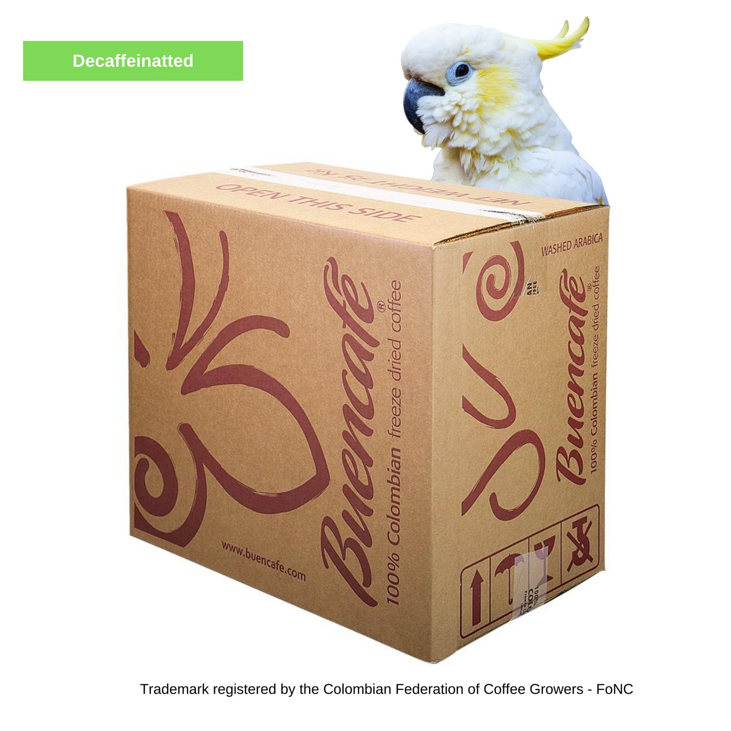 Buencafe Freeze dried coffee Wholesale box 25kg Decaffeinated Medium roast