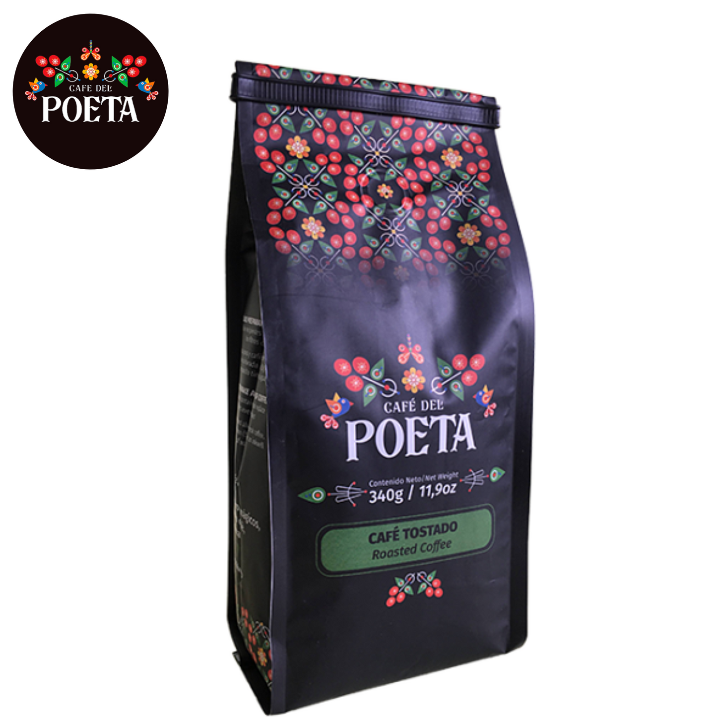 Pink Coffee, Pink Blend, Medium-Dark Roast, Whole Bean Coffee, 17 oz, Arabica Beans, Premium Quality, Roasted and Packed in USA