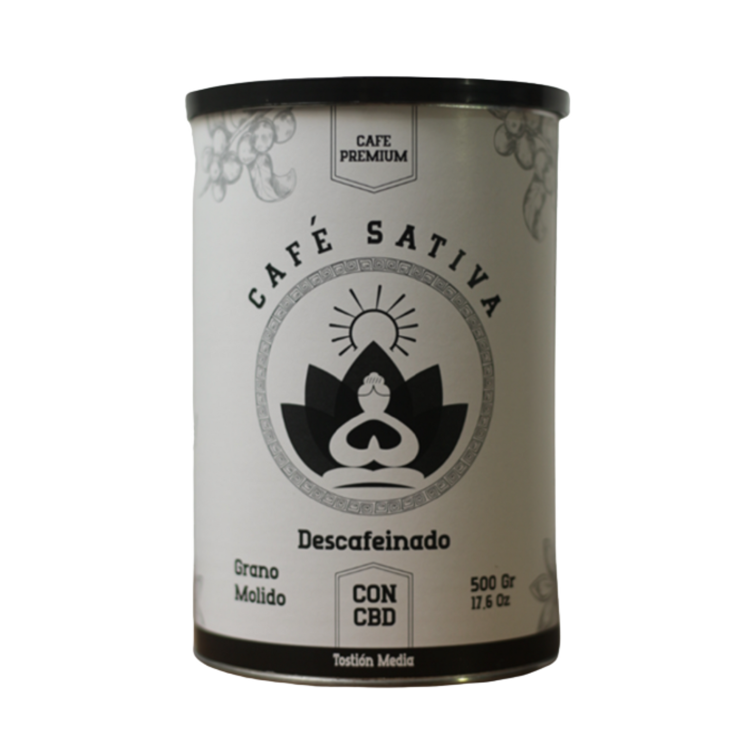 Decaffeinated Sativa Single-origin Organic coffee with CBD 500g