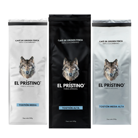 Paquete combinado de café certificado de origen único Pristino 36 oz/1.2 kg
