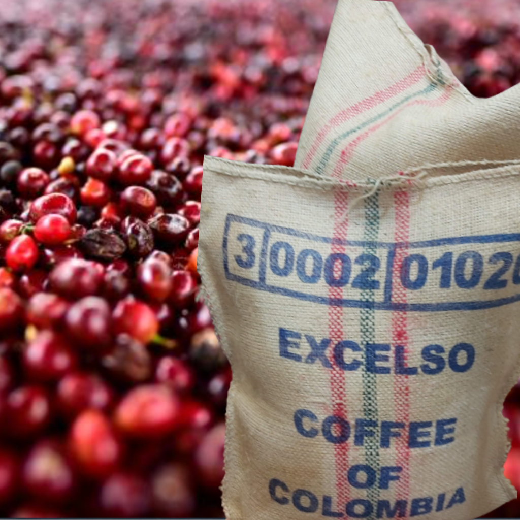 Excelso Premium UGQ 14/60 Café Verde Colombiano. Cantidades en Kg