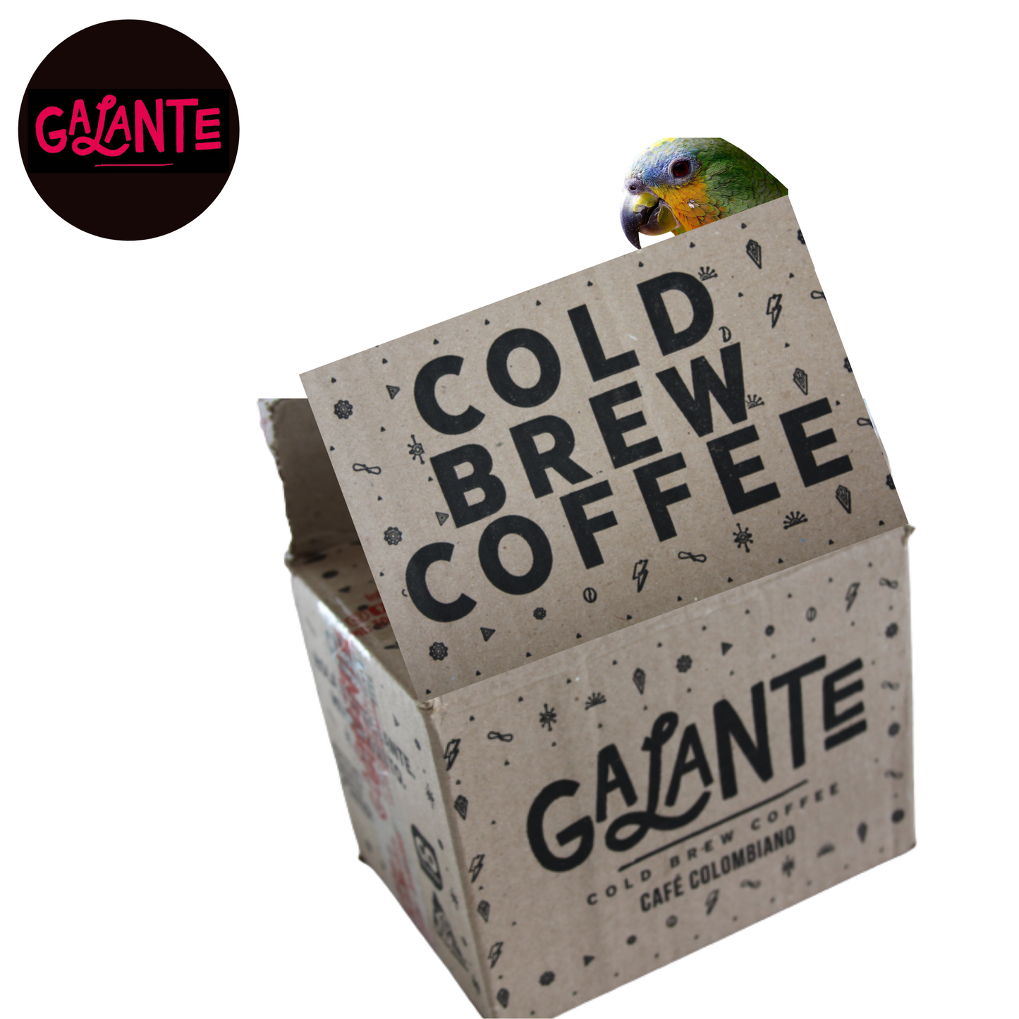 Galante Cold Brew Pack 6/12 units. Flavours: Chocolate, vainilla, Natural, unsweetened - 100% Colombian Coffee. Buy it here at Coffee Bean and Birds